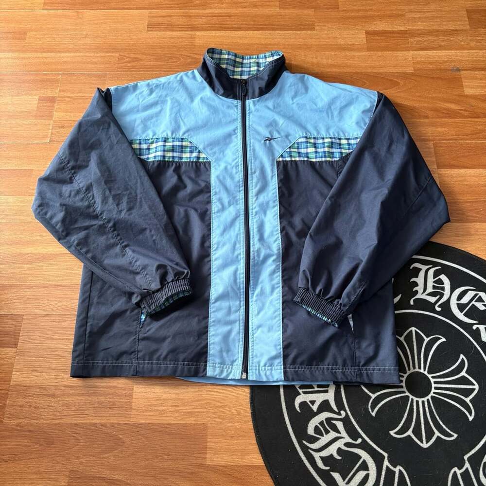 Reebok Plaid Blocked Track Jacket XL